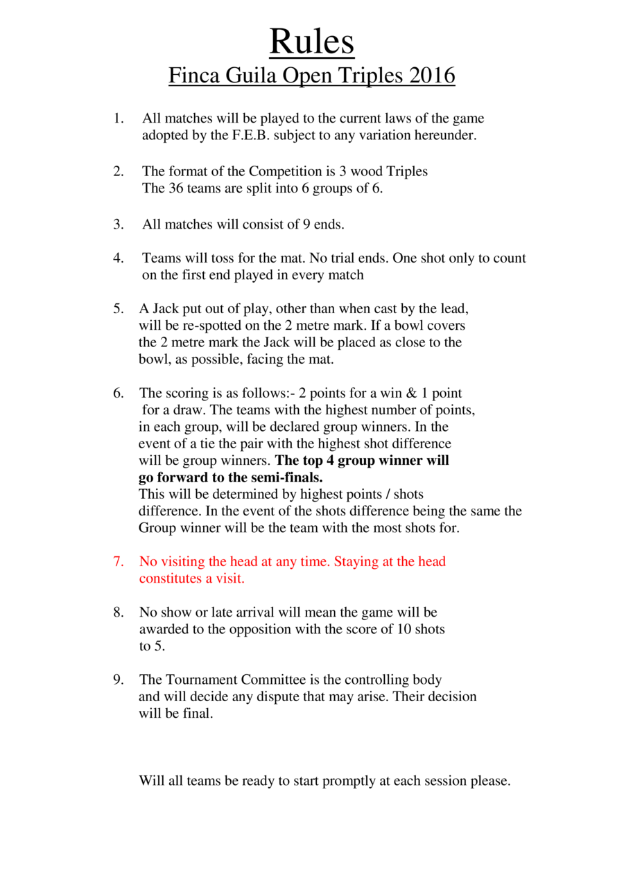 Fg Trips Rules